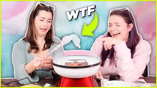 Wir testen eine ZUCKERWATTE MASCHINE! 🤤😂 *Chaos vorprogrammiert* 😂