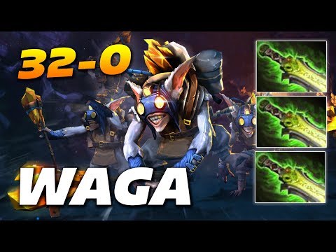 WAGA Meepo 32-0 EPIC x3 Ethereal Blade | Dota 2 Pro Gameplay