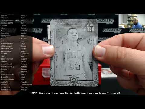 6/12/2020 19/20 National Treasures Basketball Case Random Team Groups #1