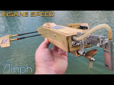 Custom Prop Shrimp Outrigger Rc Boat  Speedrun 70 + Mph