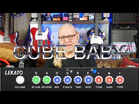 LEKATO Cube Baby Multi Effects Pedal with USB/Bluetooth/Loadable IRs/Amp Models Full Demo and Review