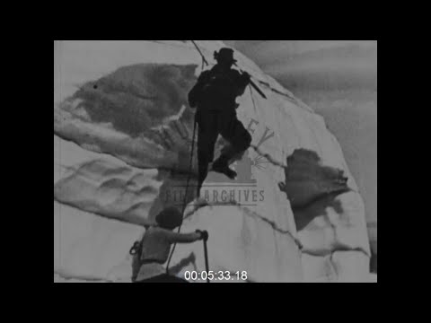 Climbing Mt. Lefroy in the Rockies, Canada, 1910s - Film 1001785