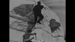 Climbing Mt. Lefroy in the Rockies, Canada, 1910s - Film 1001785