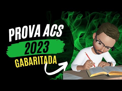 Prova Agente de Saúde 2023 😱😍Respondida ACS