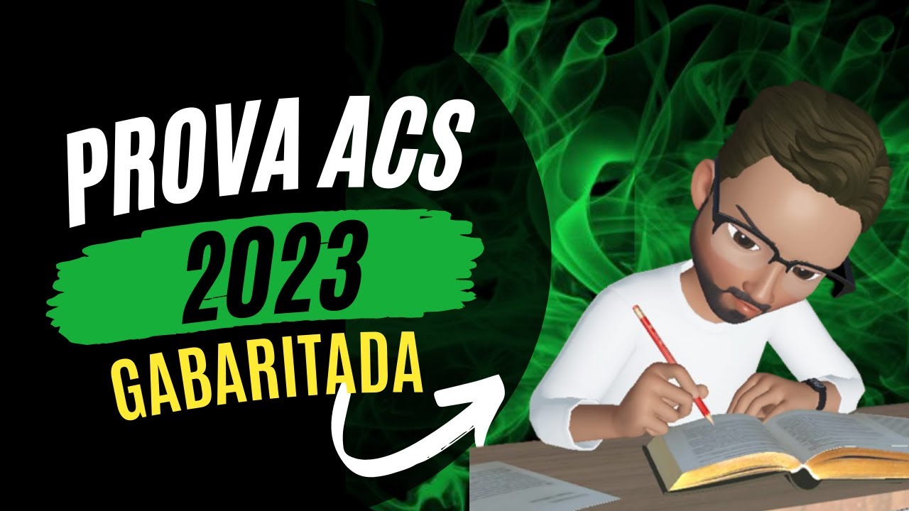 Prova Agente de Saúde 2023 😱😍Respondida ACS
