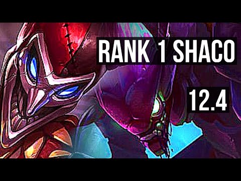 SHACO vs KHA (JNG) | Rank 1 Shaco, Quadra, 2.2M mastery, 700+ games | BR Challenger | 12.4