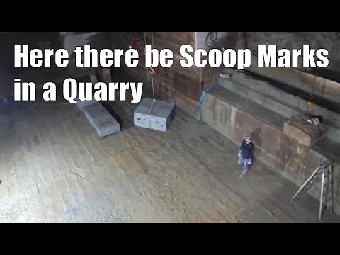 Scoop marks in the Oya Quarry Japan