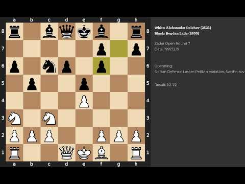 Aleksander Delchev - Bogdan Lalic | Sicilian Defense | 1997