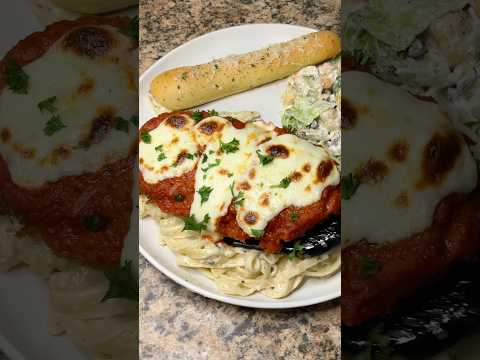 Chicken Parmesan with Fettuccine Alfredo