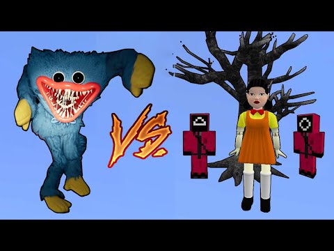 Poppy Playtime Huggy Wuggy Vs. Squid Game in Minecraft