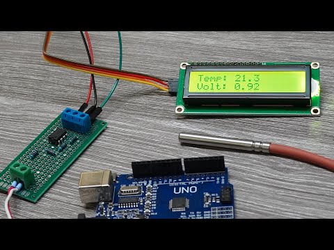 PT1000 Temperatur Messwandler bauen mit dem Arduino #aeqweb