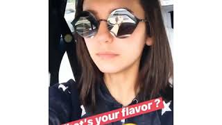Hollywood Actress Nina Dobrev Sings To Betty Who-Mama Say While Driving