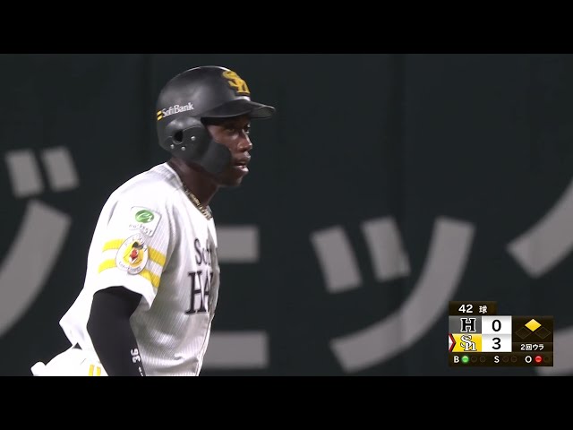 【ファーム】俊足飛ばして悠々セーフ!! ホークス・イヒネイツア 今季16個目の盗塁を決める!! 2025年7月29日 福岡ソフトバンクホークス 対 くふうハヤテベンチャーズ静岡