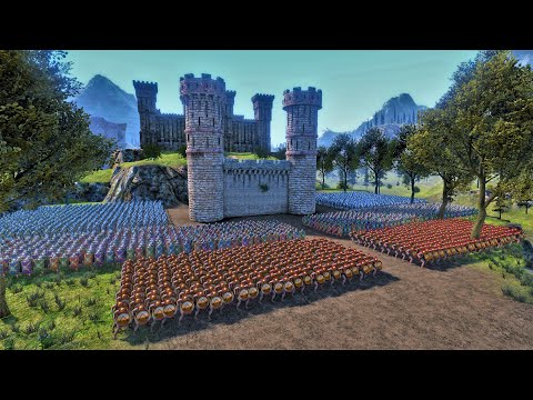 Evil Lay Siege to Medieval Castle Defended By Spartans, Heavy Knights, Romans and Footman - UEBS