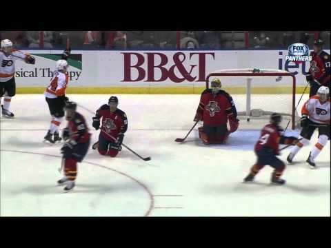Matt Read 2nd goal 26 Jan 2013 Philadelphia Flyers vs Florida Panthers NHL Hockey