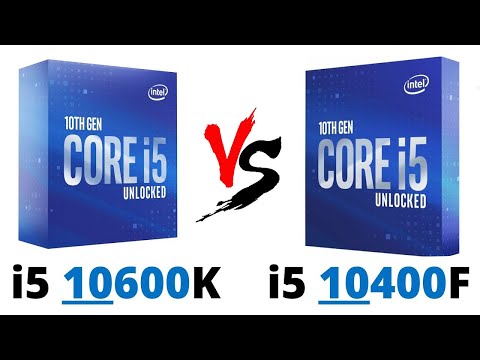 Intel i5 10600K vs i5 10400F 👌Gaming Benchmarks 👌Test in Games