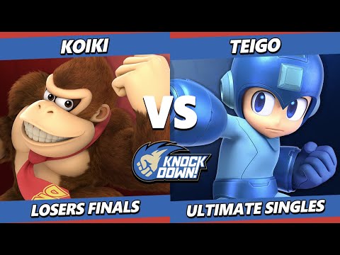KdAE1 Losers Finals - Koiki (Donkey Kong, Falco) Vs. Teigo (Mega Man) Smash Ultimate - SSBU