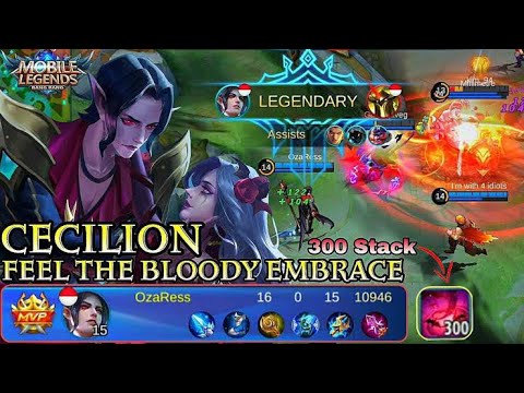 NEW BUILD | CECILION 300 STACK SERASA 500 STACK | MOBILE LEGENDS INDONESIA