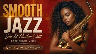 Smooth Jazz & R&B 🌙 Late Night Saxophone & Guitar for Relaxing Romantic Nights