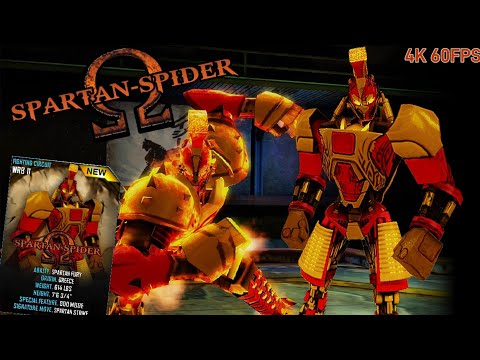 SPARTAN SPIDERS EVOLUTION - Custom Bot | Real Steel Boxing Champions Mobile (4K 60FPS)