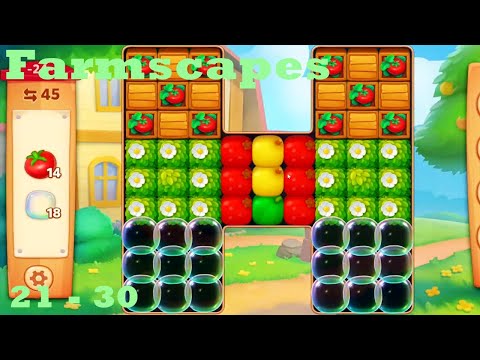 Farmscapes Level 21 - 30 HD Gameplay Walkthrough |  3 - match game | android | ios | pc | app