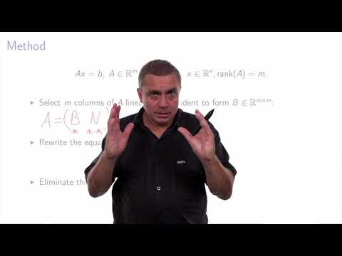 Linear constraints: elimination of variables