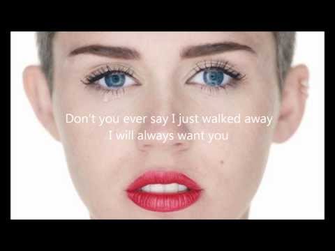 Miley Cyrus - Wrecking Ball letra en ingles