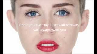 Miley Cyrus - Wrecking Ball letra en ingles