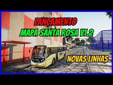 🔴Gameplay Novo Mod Mapa Santa Rosa V1.2 | Linha S404 | Proton Bus Simulator | PBSU | Mods