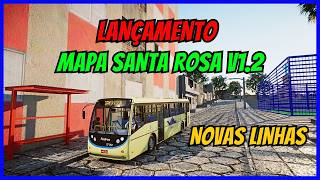 🔴Gameplay Novo Mod Mapa Santa Rosa V1.2 | Linha S404 | Proton Bus Simulator | PBSU | Mods