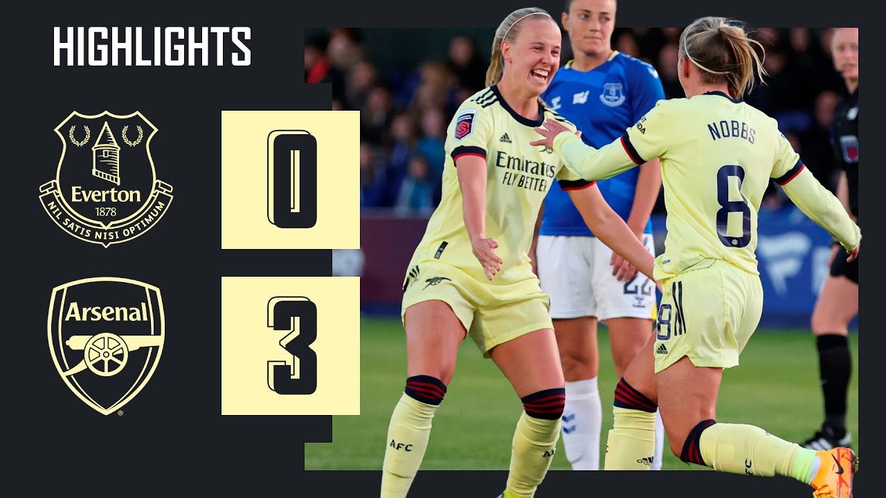 HIGHLIGHTS | Everton 0-3 Arsenal | Premier League | Foord, Mead, Nobbs
