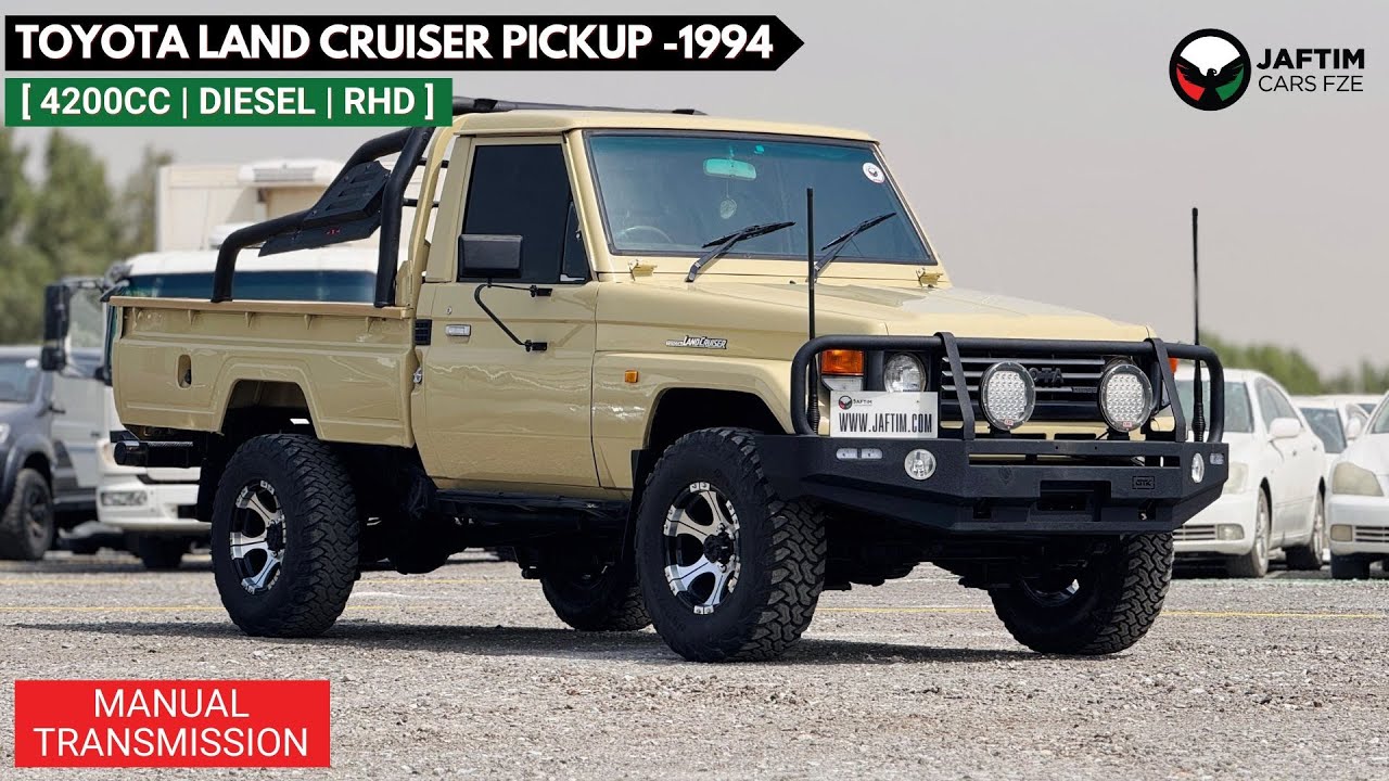 Toyota Land Cruiser Pick Up PREMIUM BULL BAR WITH LED LIGHTS | SINGLE CABIN | 1994 | 4.2L DIESEL ENGINE | RHD | MANUAL TRANSMISS video