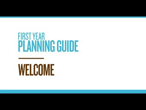 First Year Planning Guide