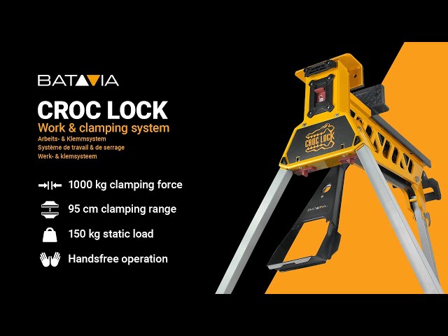 Video teaser for Croc lock - Portable professional workbench & clamping system