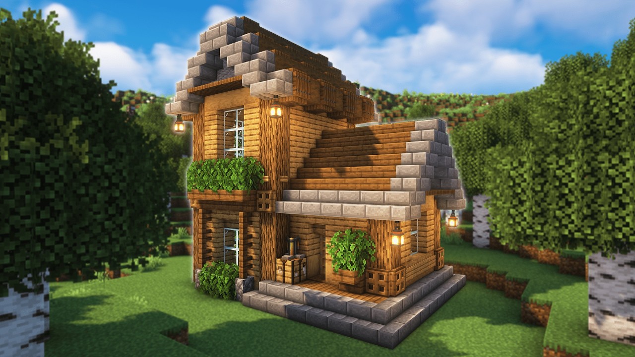 Minecraft Ultimate Starter House Tutorial⚒️ - Minecraft Builders