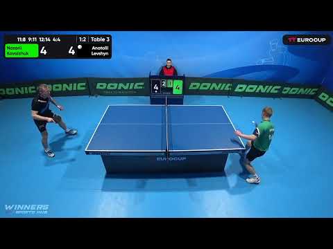 13:40 Nazarii Kovalchuk 1-3 Anatolii Levshyn 21.04.2023 TT Euro.Cup Ukraine Star. Table 3