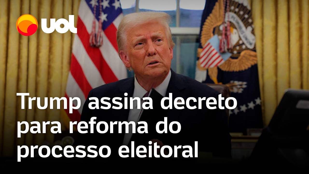 Trump assina decreto para mudar regras eleitorais dos EUA e cita Brasil como bom exemplo; confira