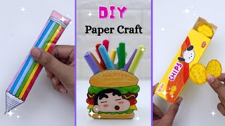 8 Easy Paper craft/ Easy craft ideas / miniature craft / how to make / DIY / school project #craft