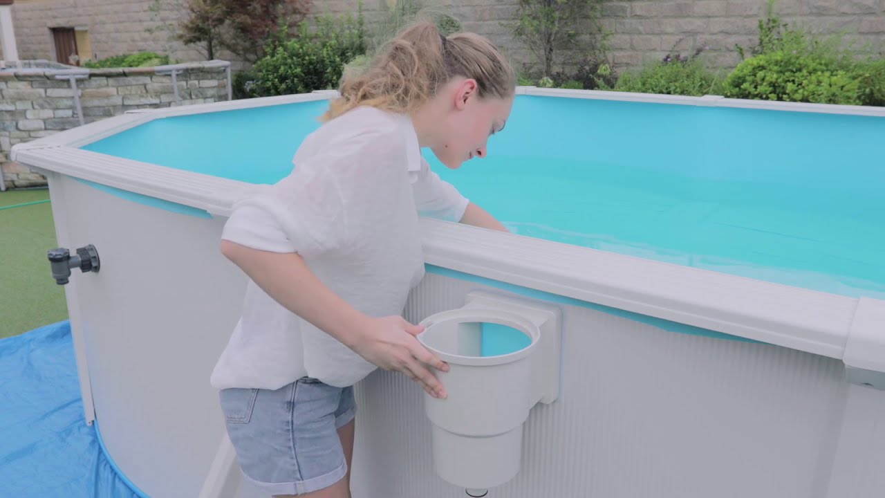 Watch video How to setup a Bestway® Hydrium™ Oval Pool Now How to setup a Bestway® Hydrium™ Oval Pool