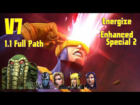 Variant 7: 1.1 Energize + Enhanced Special 2 Full Path w/ Cyclops Blue Boss takedown