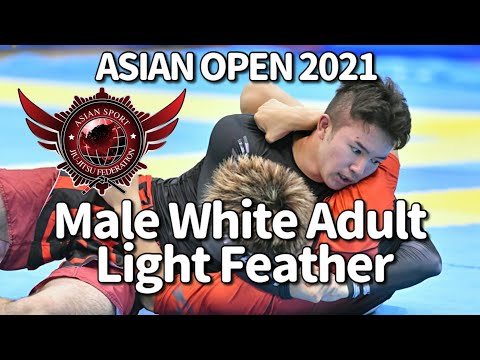 NO-GI Male White Adult Light Feather / ASJJF ASIAN OPEN JIU JITSU & NO-GI CHAMPIONSHIP 2021