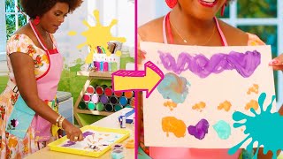 Craft Time: Splat Paintings | Fun Crafts for Toddlers | Educational Videos for Preschoolers |
