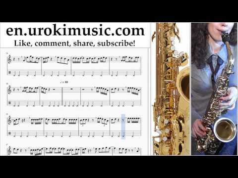 Saxophone lessons (Tenor) Prince Royce Ft. Farruko - Ganas Locas Sheet Music Tutorial Part#2 um