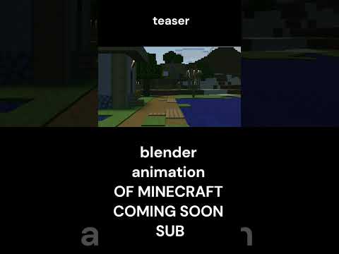 BLENDER MINECRAFT ANIMATION COMING SOON #shortsviral #shorts #blender #blenderanimation #minecraft