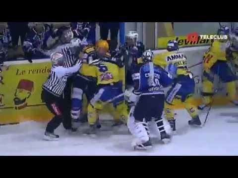 Teleclub NLB: Schlägerei SC langenthal - HC la chaux de fonds