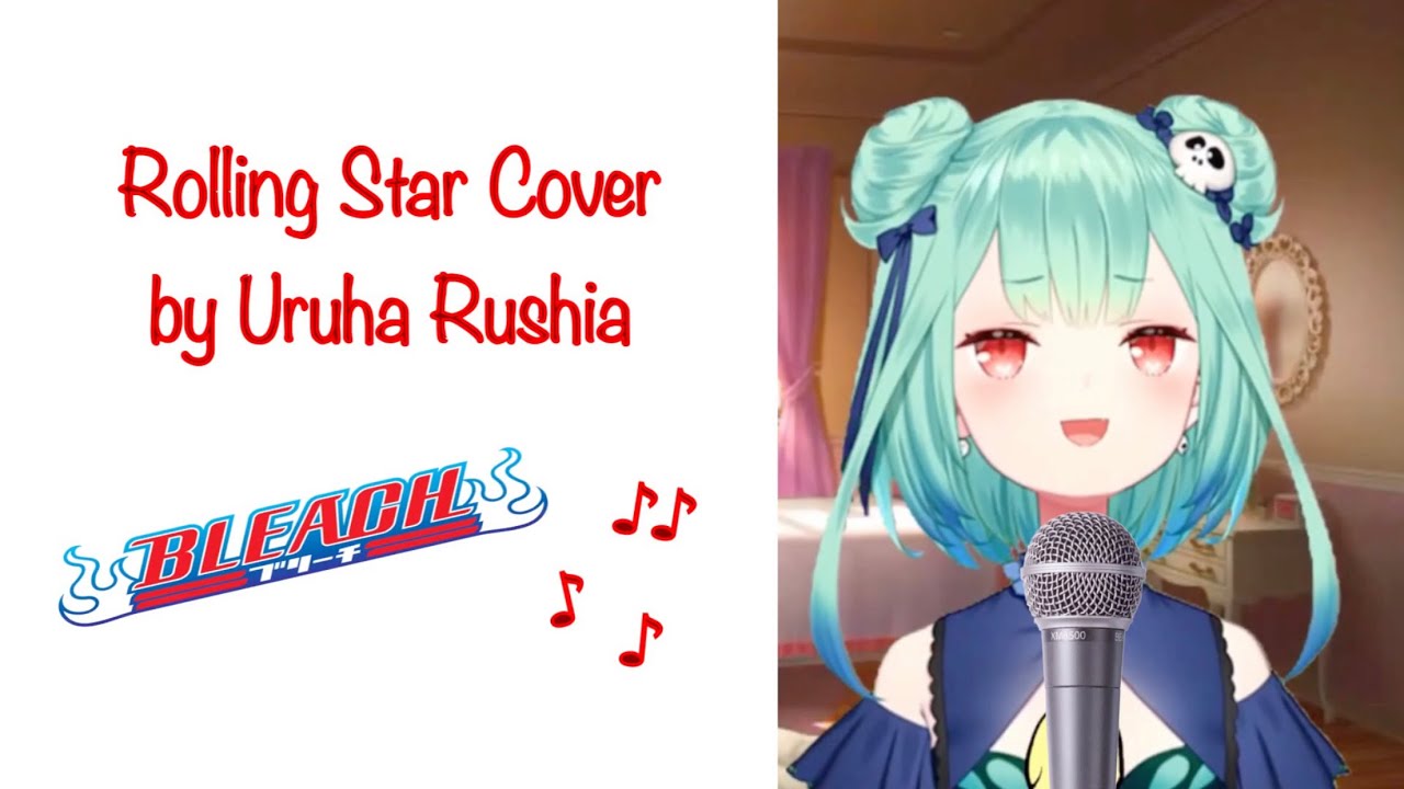 Uruha Rushia’s Cool Voice // Uruha Rushia tries to sing Rolling Star (by Yui)
