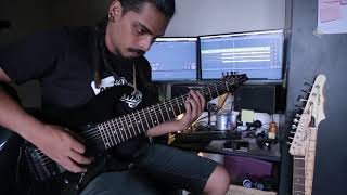 Meshuggah - humiliative guitar cover ( second half of the song)