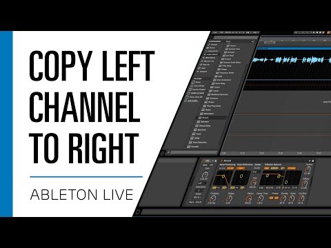 Copy Left Channel To Right | Ableton Live