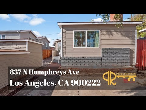 East Los Angeles Home for Sale: 837 N Humphreys Ave
