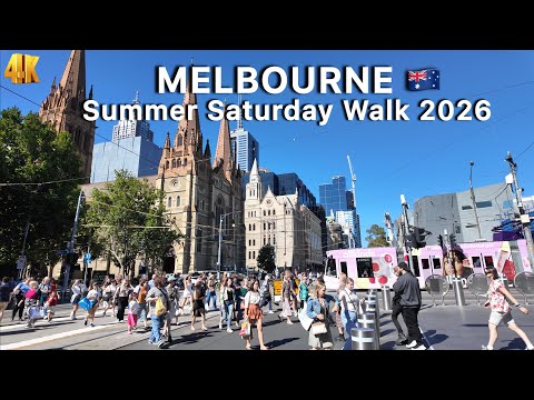 Experience Melbourne Australia in Summer 2026 | Walkthrough Inside Flinders Street Station